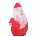 Babbo Natale LED in Acrilico per Interno ed Esterno 28 cm