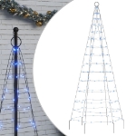 Illuminazione Albero di Natale su Pennone 200LED Blu 180cm