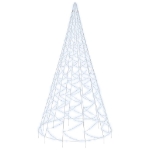 Albero di Natale Pennone Bianco Freddo 3000 LED 800 cm