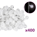 Filo di Luci Sferiche 40 m 400 LED Bianco Freddo 8 Funzioni