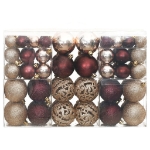 Palline di Natale 100 pz Champagne e Marrone 3 / 4 / 6 cm