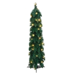 Albero di Natale Artificiale Preilluminato con 45 LED 90 cm