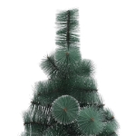 Albero di Natale Preilluminato con Supporto Verde 210 cm in PET