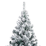 Albero di Natale Artificiale con Neve Fioccata Verde 210 cm PVC