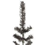 Albero di Natale Sottile Nero 210 cm