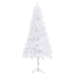 Albero di Natale per Angolo Preilluminato Bianco 180 cm PVC