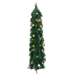Albero di Natale Artificiale Preilluminato con 30 LED 60 cm