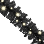 Ghirlanda Natalizia con Luci a LED 10 m Nera