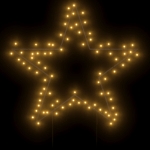 Decorazione Luminosa Natalizia con Picchetti Stella 80LED 60cm