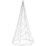 Albero di Natale Pennone Bianco Caldo 200 LED 180 cm