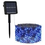 Luci Solari Fatate 5 pz 5x200 LED Blu Interni Esterni