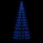 Illuminazione Albero di Natale su Pennone 200LED Blu 180cm
