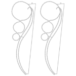 Stringhe Luci a Forma di Palle 2pz Bianco Caldo 111,5x35x4,5cm
