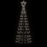Luce Albero di Natale con Picchetti 220LED Bianco Freddo 180cm