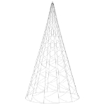 Albero di Natale Pennone Bianco Caldo 1400 LED 500 cm