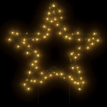 Decorazione Luminosa Natalizia con Picchetti Stella 80LED 60cm
