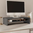 Supporto per Monitor Grigio 50x24x13 cm Legno Massello di Pino