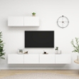 Mobili Porta TV 3 pz Bianchi in Truciolato