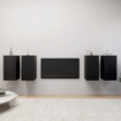 Mobili TV 4 pz Neri 30,5x30x60 cm in Truciolato