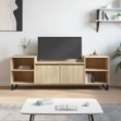 Mobile Porta TV Rovere Sonoma 160x35x55 cm Legno Multistrato