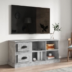 Mobile TV Grigio Cemento 102x35,5x47,5 cm in Legno Multistrato