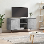 Mobile Porta TV Grigio Cemento 104x35x50cm in Legno Multistrato