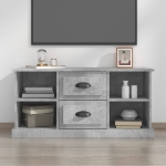 Mobile Porta TV Grigio Cemento 99,5x35,5x48cm Legno Multistrato