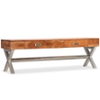 Mobile TV con Cassetti Massello Acacia Finitura Sheesham 140cm
