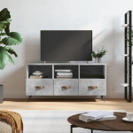 Mobile Porta TV Grigio Cemento 102x36x50 cm Legno Multistrato