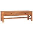 Mobile TV con Cassetti 120x40x45 cm in Legno Massello di Teak