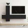 Set Mobile TV 5 pz Nero in Truciolato