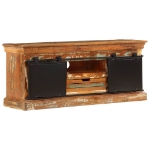 Mobile Porta TV 110x30x45 cm in Legno Massello di Recupero