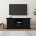 Mobile Porta TV Nero 100x35,5x45 cm in Legno Multistrato