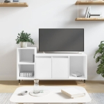 Mobile Porta TV Bianco 100x35x55 cm in Legno Multistrato
