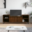 Mobile TV Rovere Marrone 160x35x55 cm in Legno Multistrato
