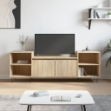 Mobile Porta TV Rovere Sonoma 160x35x55 cm Legno Multistrato