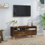 Mobile TV Rovere Fumo 100x34,5x44,5 cm in Legno Multistrato