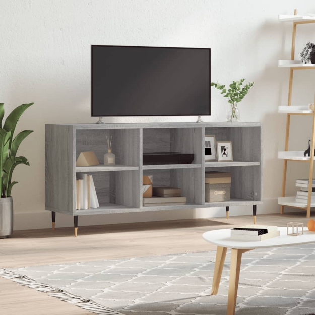 Mobile TV Grigio Sonoma 103,5x30x50 cm in Legno Multistrato