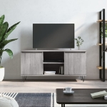 Mobile Porta TV Grigio Sonoma 104x35x50 cm in Legno Multistrato