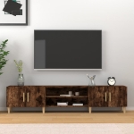 Mobile TV Rovere Fumo 180x31,5x40 cm in Legno Multistrato