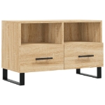 Mobile per TV Rovere Sonoma 80x36x50 cm Legno Multistrato