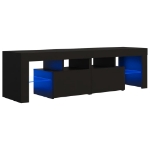 Mobile Porta TV con Luci LED Nero 140x36,5x40 cm