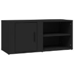 Mobile Porta TV Nero 80x31,5x36 cm in Legno Multistrato