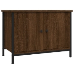 Mobile TV con Ante Rovere Marrone 60x35x45 cm Legno Multistrato