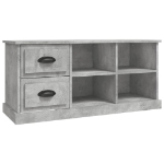 Mobile TV Grigio Cemento 102x35,5x47,5 cm in Legno Multistrato