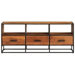 Mobile Porta TV 110x30x45 cm in Legno Massello di Acacia