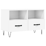 Mobile Porta TV Bianco 80x36x50 cm in Legno Multistrato