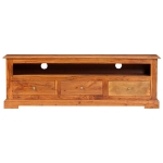 Mobile Porta TV 120x30x40 cm in Legno Massello di Acacia