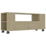 Mobile per TV Rovere Sonoma 120x35x48 cm Legno Multistrato