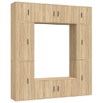 Set Mobili Porta TV 8pz Rovere Sonoma in Legno Multistrato